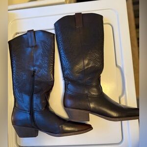 Zodiac Dark Brown Heeled Boots